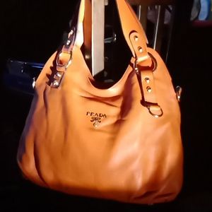 Orange Prada Handbag